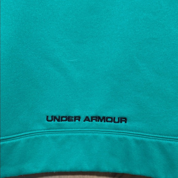 Under Armour Storm Cold Gear Women's XL Drawstring Hoodie Green Loose Activewear - Picture 9 of 11